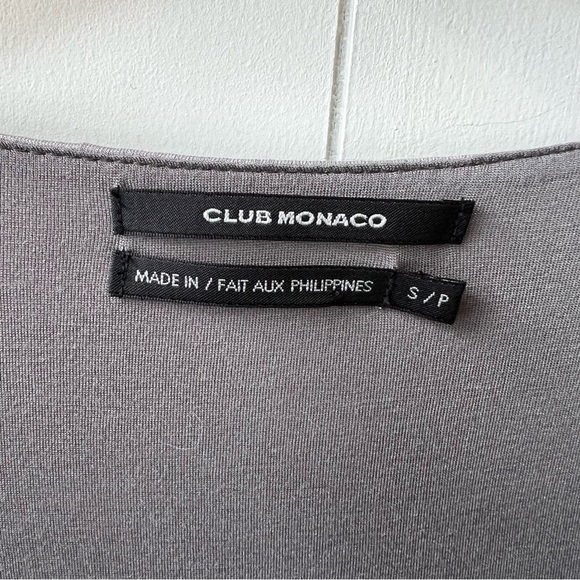 CLUB MONACO Lined Round Neckline Women’s Top Grey, Size Small, #57 - Picture 5 of 8